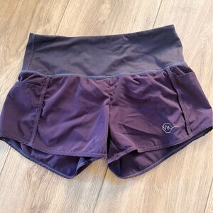 Women's Athletic Shorts in Deep Purple